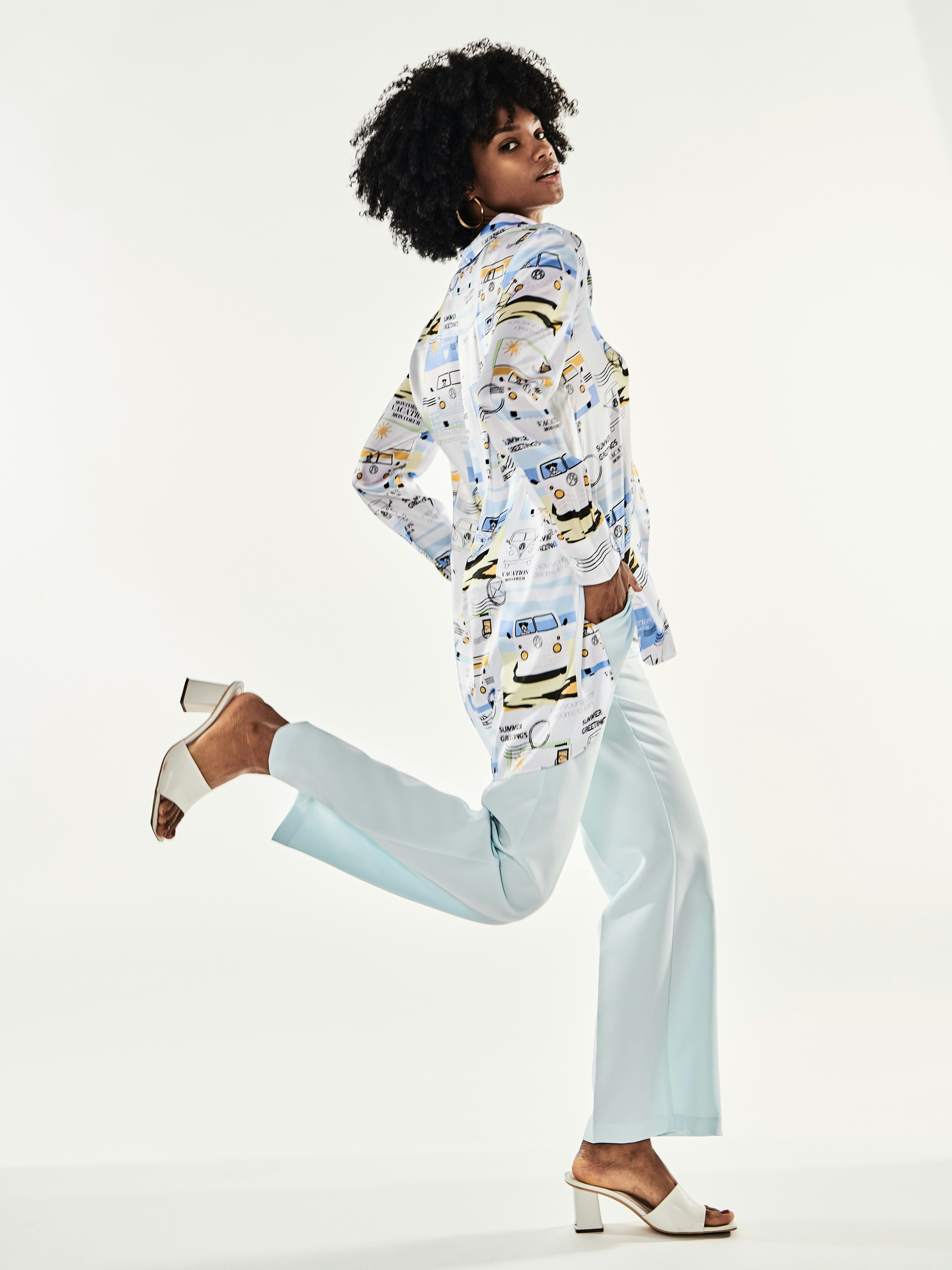 Seidenbluse mit Kragen