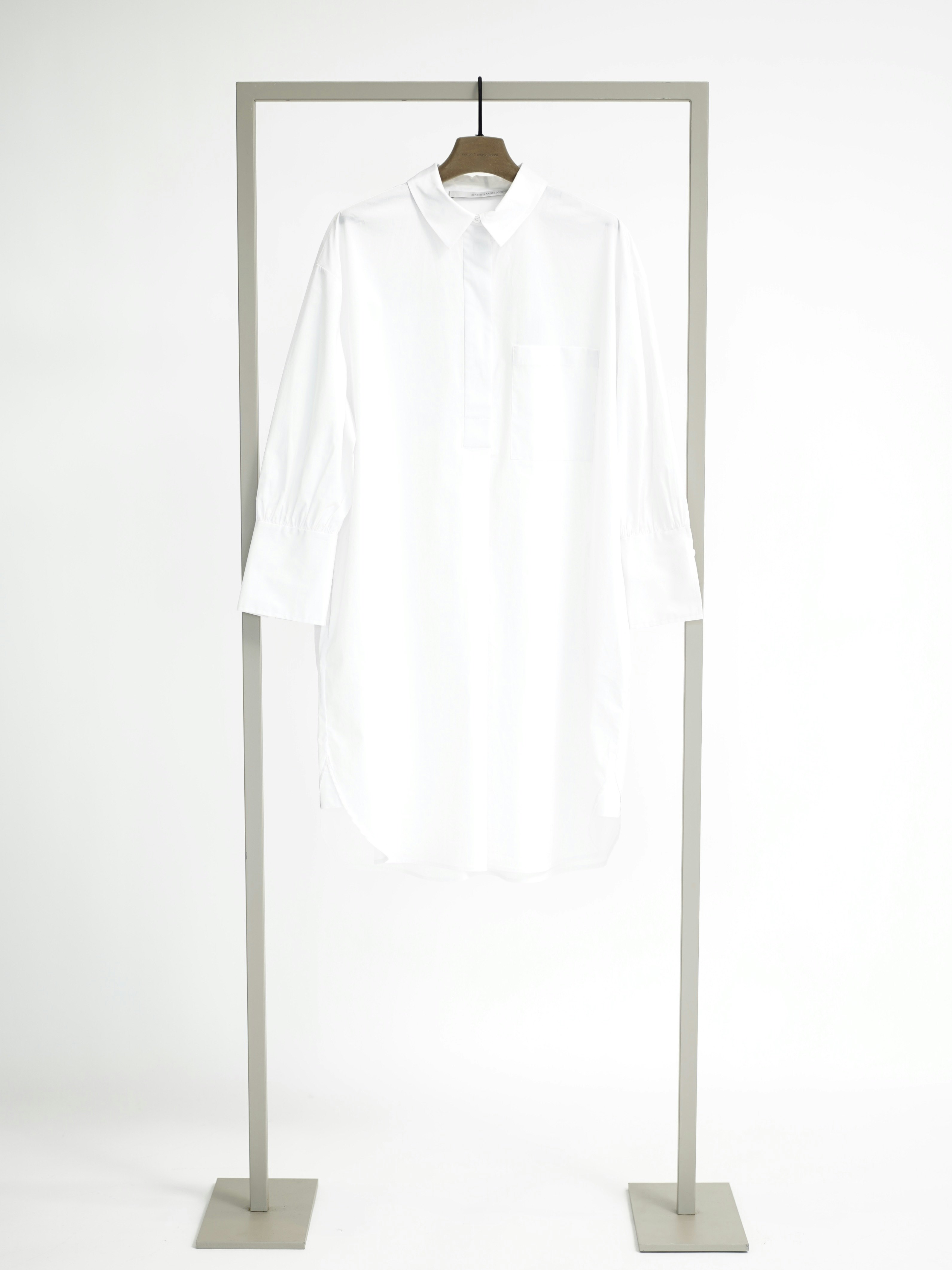 Baumwollbluse mit Kragen