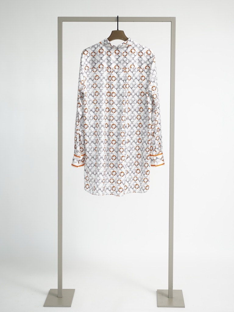 Seidenbluse mit Kragen