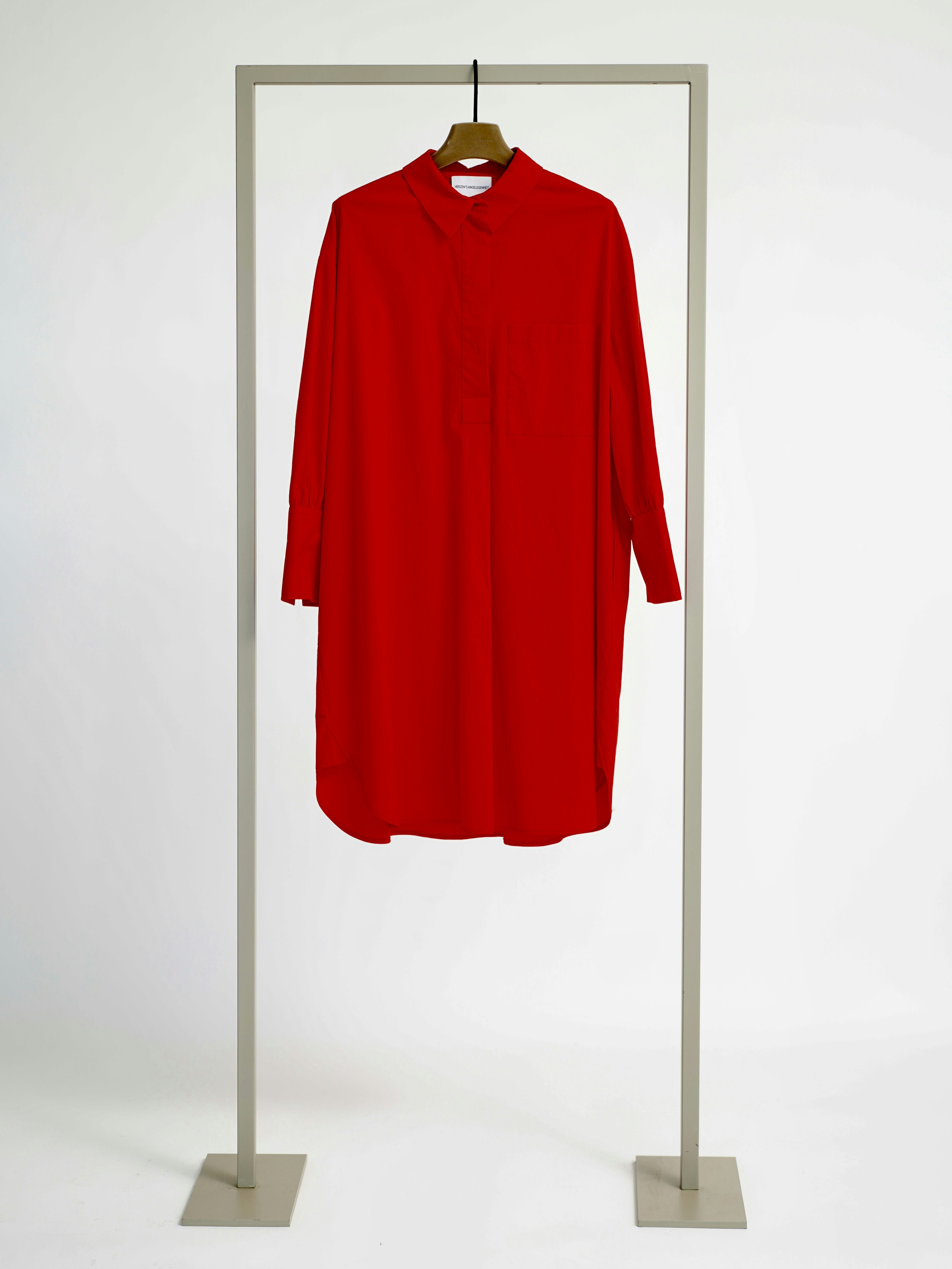 Baumwollbluse mit Kragen