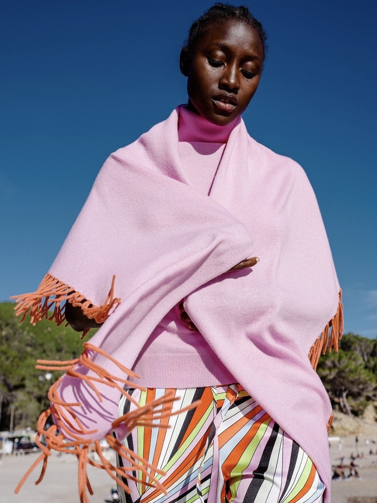 Dreieckstuch Fransen