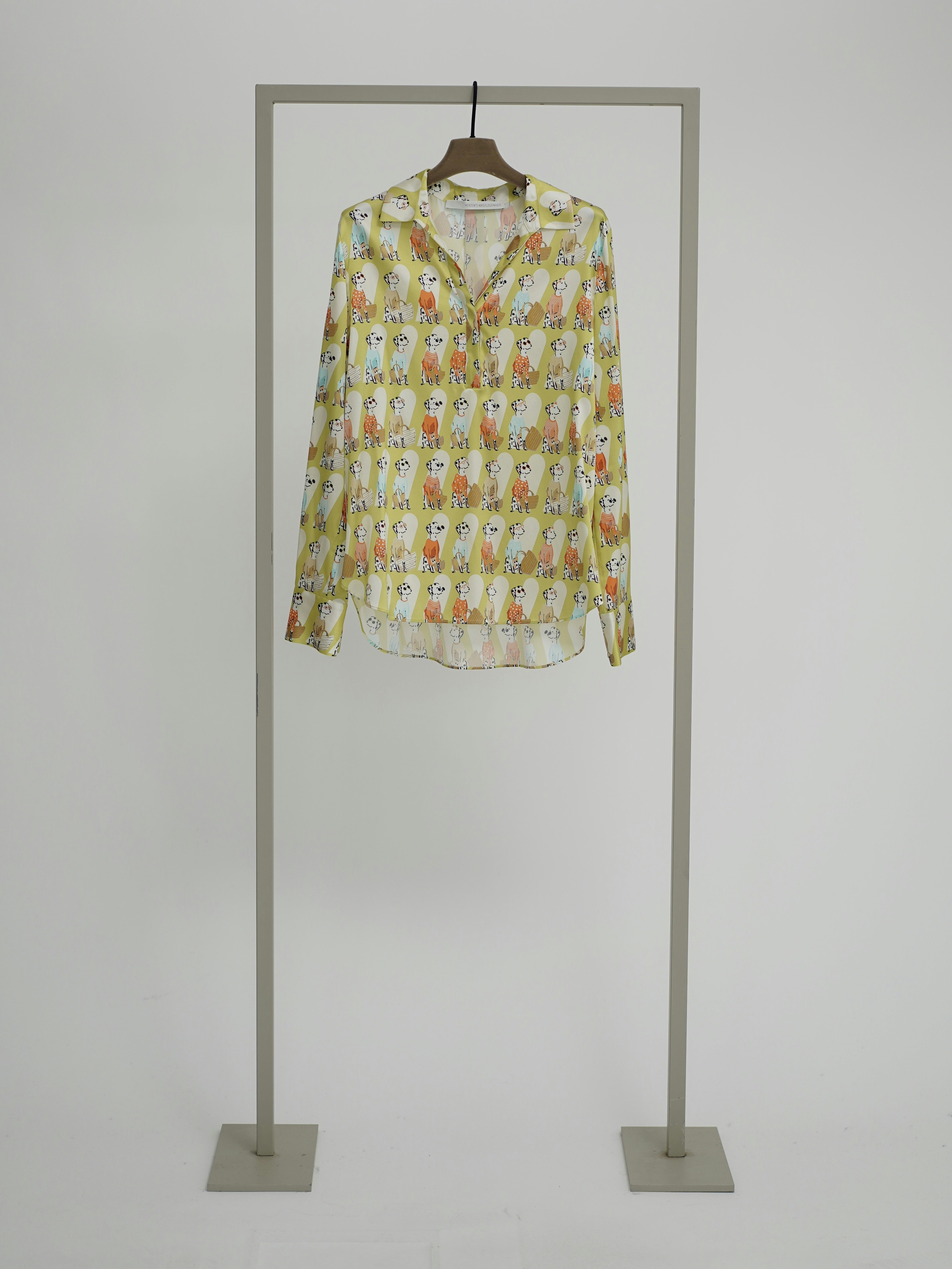 Seidenbluse mit Hemdkragen